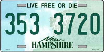 NH license plate 3533720