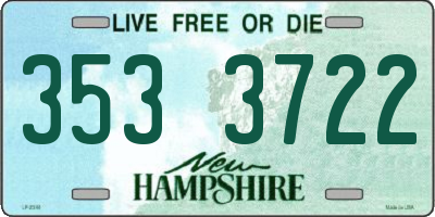 NH license plate 3533722