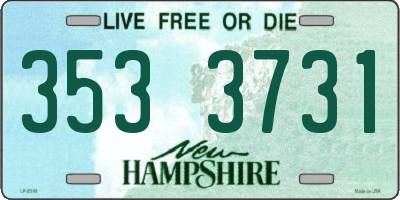 NH license plate 3533731