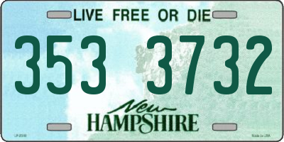 NH license plate 3533732