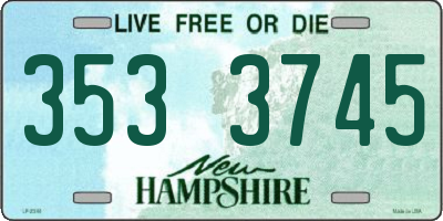 NH license plate 3533745