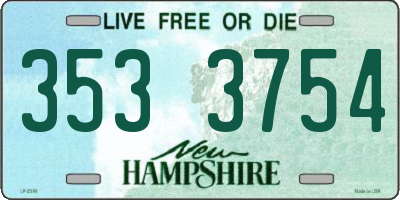 NH license plate 3533754
