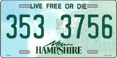 NH license plate 3533756