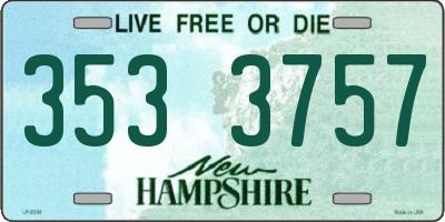 NH license plate 3533757
