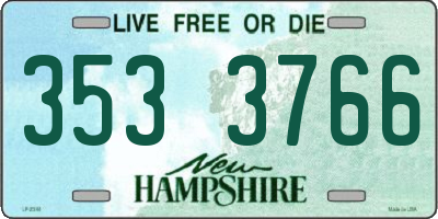 NH license plate 3533766