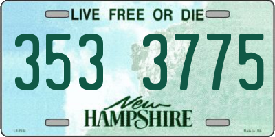 NH license plate 3533775