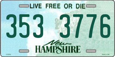 NH license plate 3533776