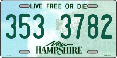 NH license plate 3533782