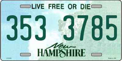 NH license plate 3533785