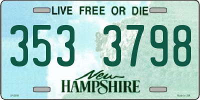 NH license plate 3533798