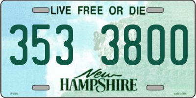 NH license plate 3533800