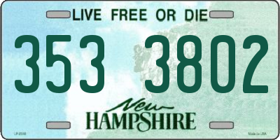 NH license plate 3533802