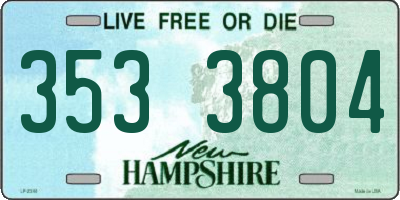 NH license plate 3533804