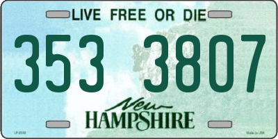 NH license plate 3533807