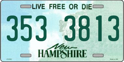 NH license plate 3533813