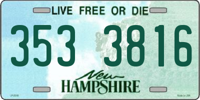 NH license plate 3533816