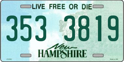 NH license plate 3533819