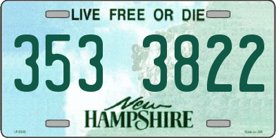 NH license plate 3533822