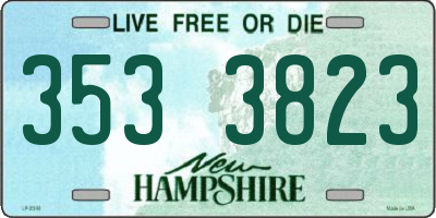 NH license plate 3533823
