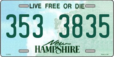 NH license plate 3533835