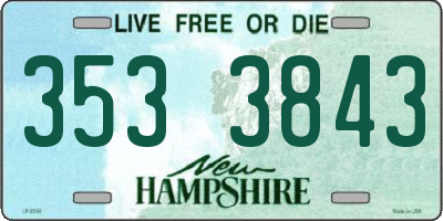 NH license plate 3533843