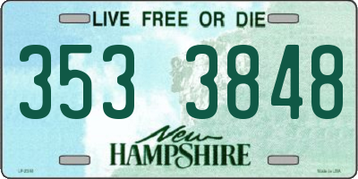 NH license plate 3533848
