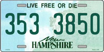 NH license plate 3533850