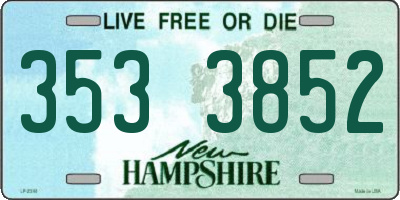 NH license plate 3533852