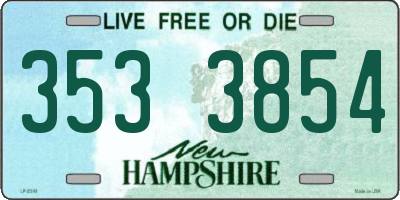 NH license plate 3533854