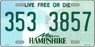 NH license plate 3533857