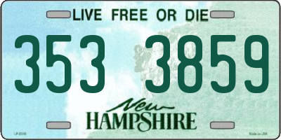 NH license plate 3533859