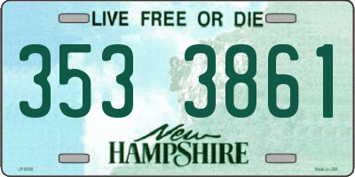 NH license plate 3533861