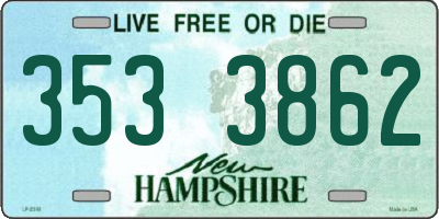 NH license plate 3533862