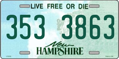 NH license plate 3533863