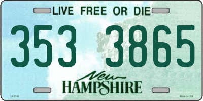 NH license plate 3533865