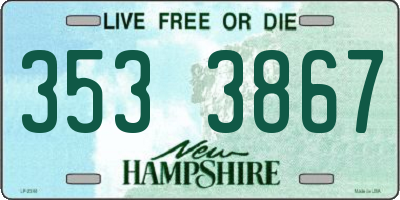NH license plate 3533867