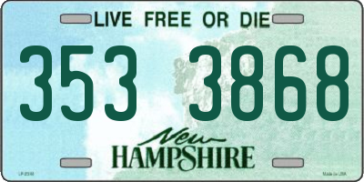 NH license plate 3533868