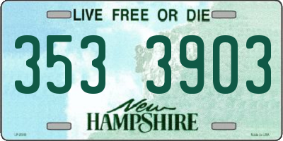 NH license plate 3533903