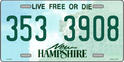 NH license plate 3533908
