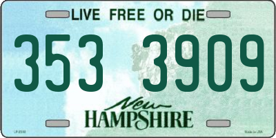 NH license plate 3533909