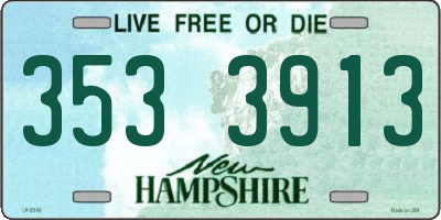 NH license plate 3533913