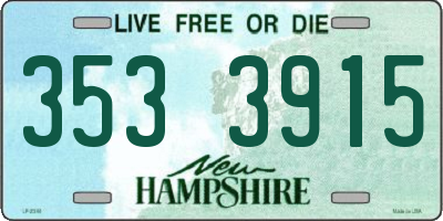 NH license plate 3533915