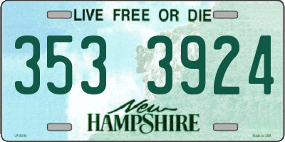 NH license plate 3533924