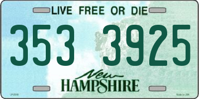 NH license plate 3533925