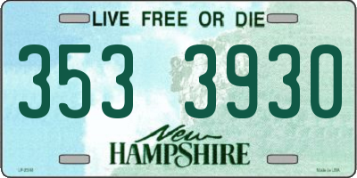 NH license plate 3533930