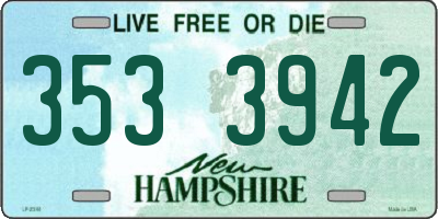 NH license plate 3533942
