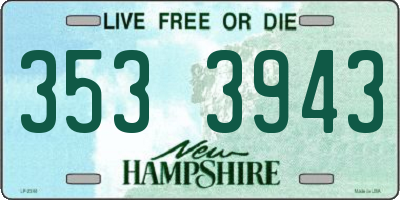 NH license plate 3533943