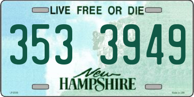 NH license plate 3533949