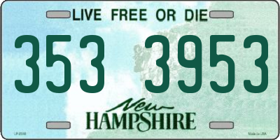 NH license plate 3533953