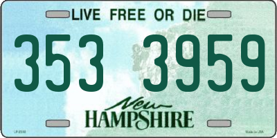 NH license plate 3533959